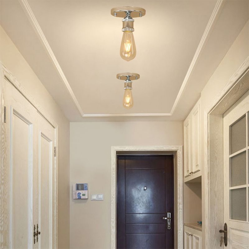 Silva Retro Vintage Bulb Semi-Flush Mount Ceiling Light - Neutralighting