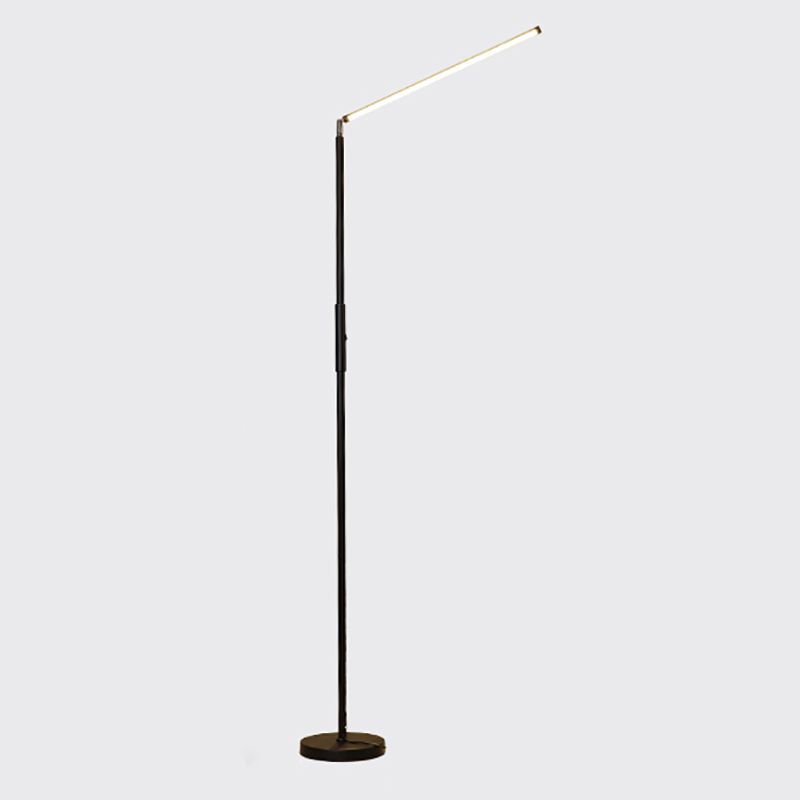 Edge Minimalistic Linear Floor Lamp, Metal, Black/White - Neutralighting
