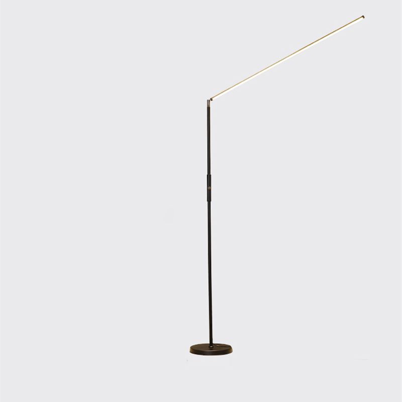 Edge Minimalistic Linear Floor Lamp, Metal, Black/White - Neutralighting