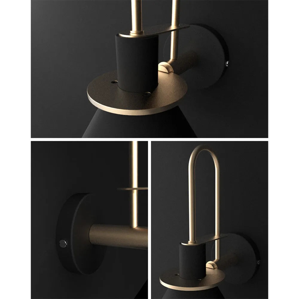 Valentina Vintage Horn Shape Metal Wall Lamp, Living room/Bedroom/Bathroom - Neutralighting