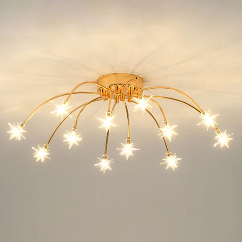 Arisha Art Deco Starry Flush Mount Ceiling Light - Neutralighting