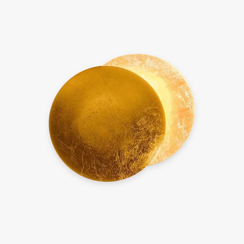 Arisha Modern Minimalist Round Moon Eclipse Wall Lamp - Neutralighting