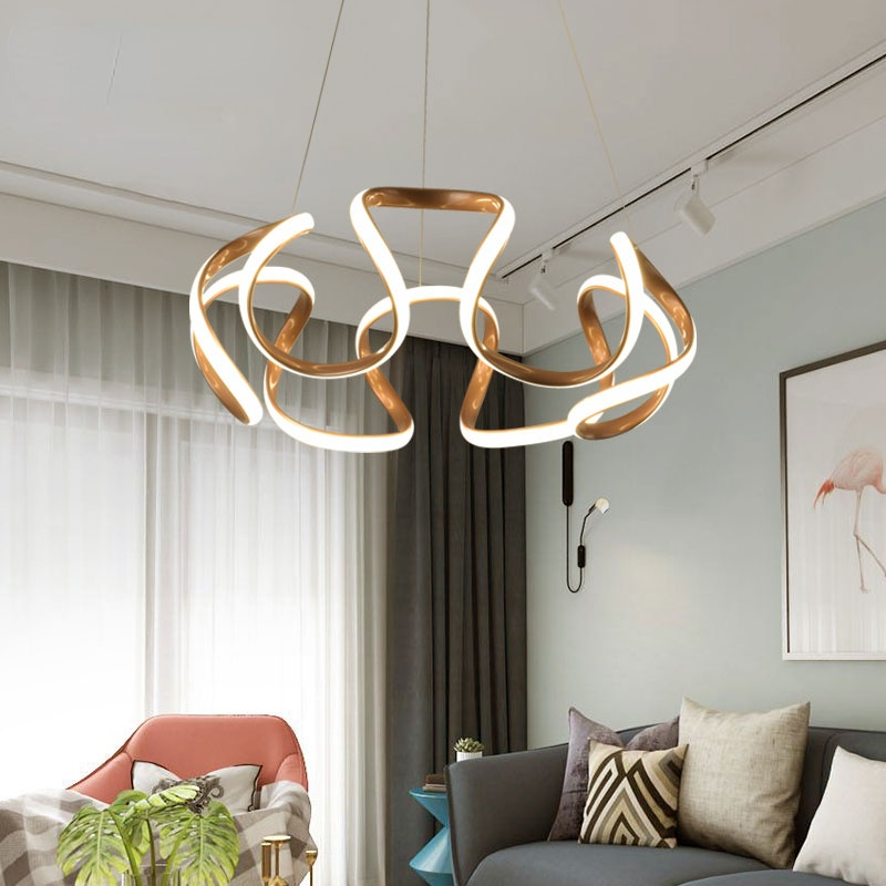 Clyra Modern Irregular Flower Pendant Light, 3 Colors - Neutralighting