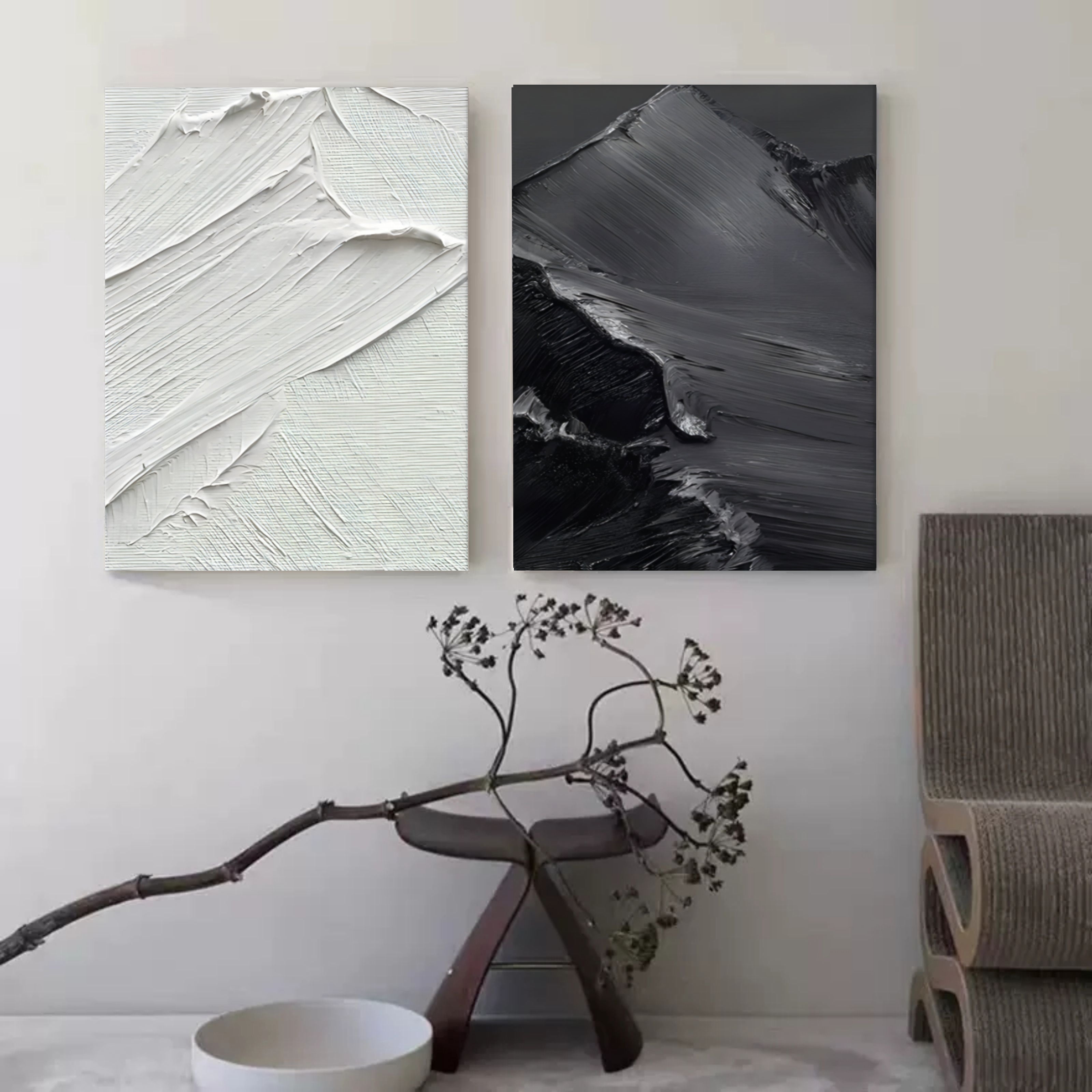 Wall Art Abstract Mountain Minimalist Landscape