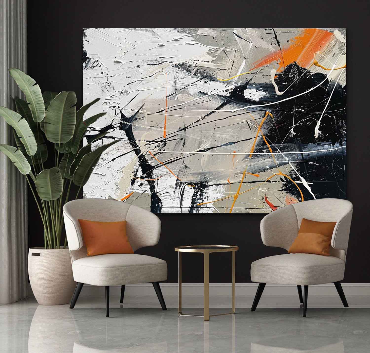 Abstract Expressionist Art AEA008 - Neutralighting