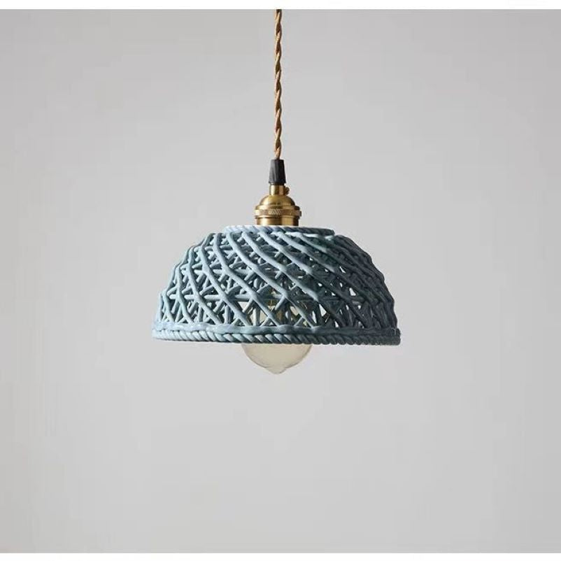 Valentina Modern LED Pendant Light Metal Blue White Bedroom/Kitchen - Neutralighting