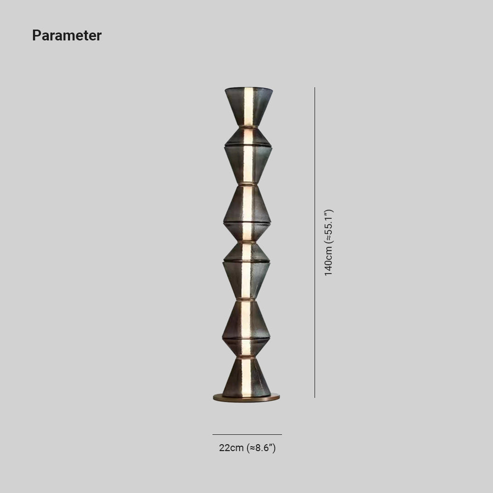 Evette Nordic Modern Black LED Pendant & Floor&Table Lamp, Glass - Neutralighting