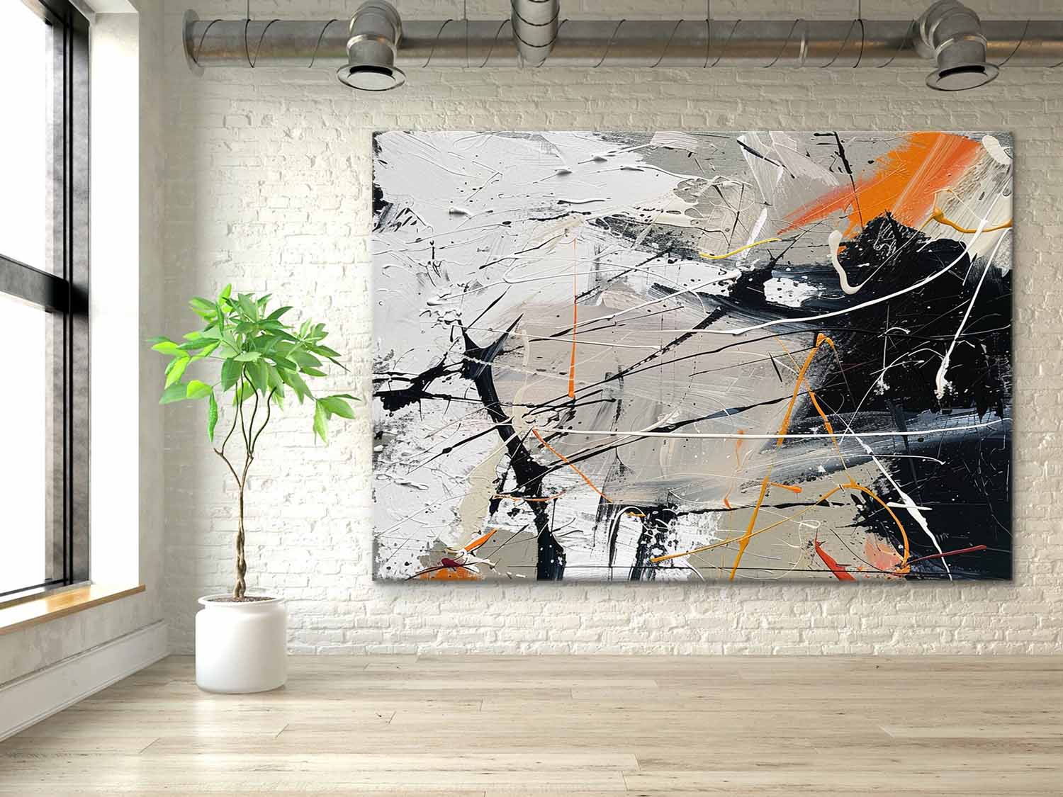Abstract Expressionist Art AEA008 - Neutralighting