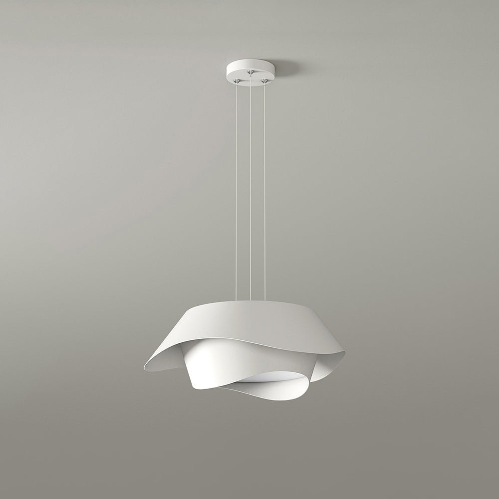 Arisha Art Deco Flower Shape Pendant Light, White - Neutralighting