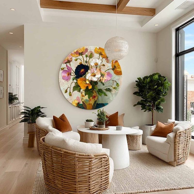 Wall Art Floral Vase Painting