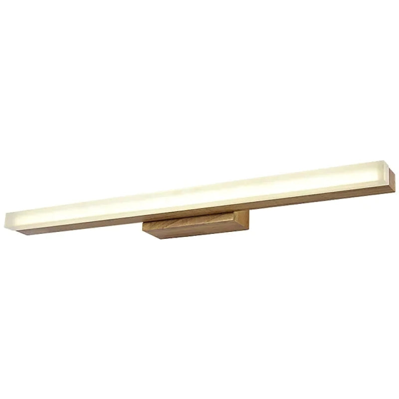 Arisha Modern Minimalist Linear Wooden Wall Lamp, Wood/Walnut - Neutralighting