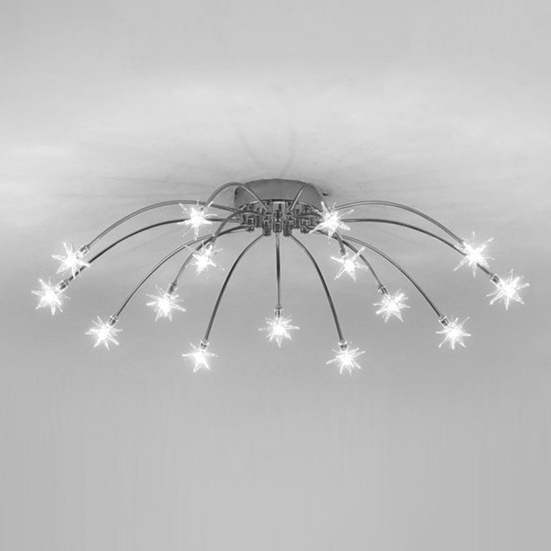 Arisha Art Deco Starry Flush Mount Ceiling Light - Neutralighting