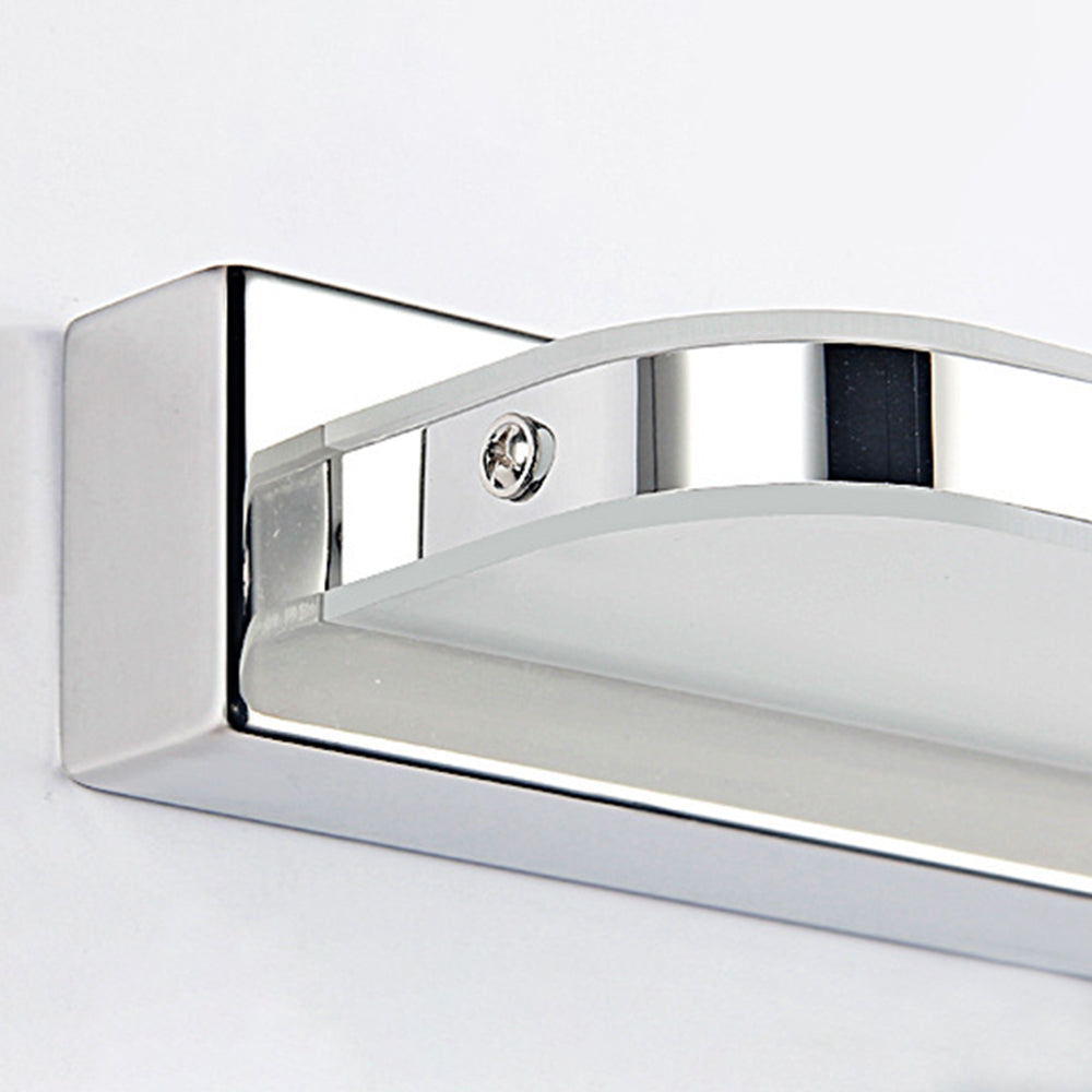 Arisha Wall Lamp Rectangular Modern, Acrylic Mirror, Black/White/Chrome/Gold, Bathroom - Neutralighting