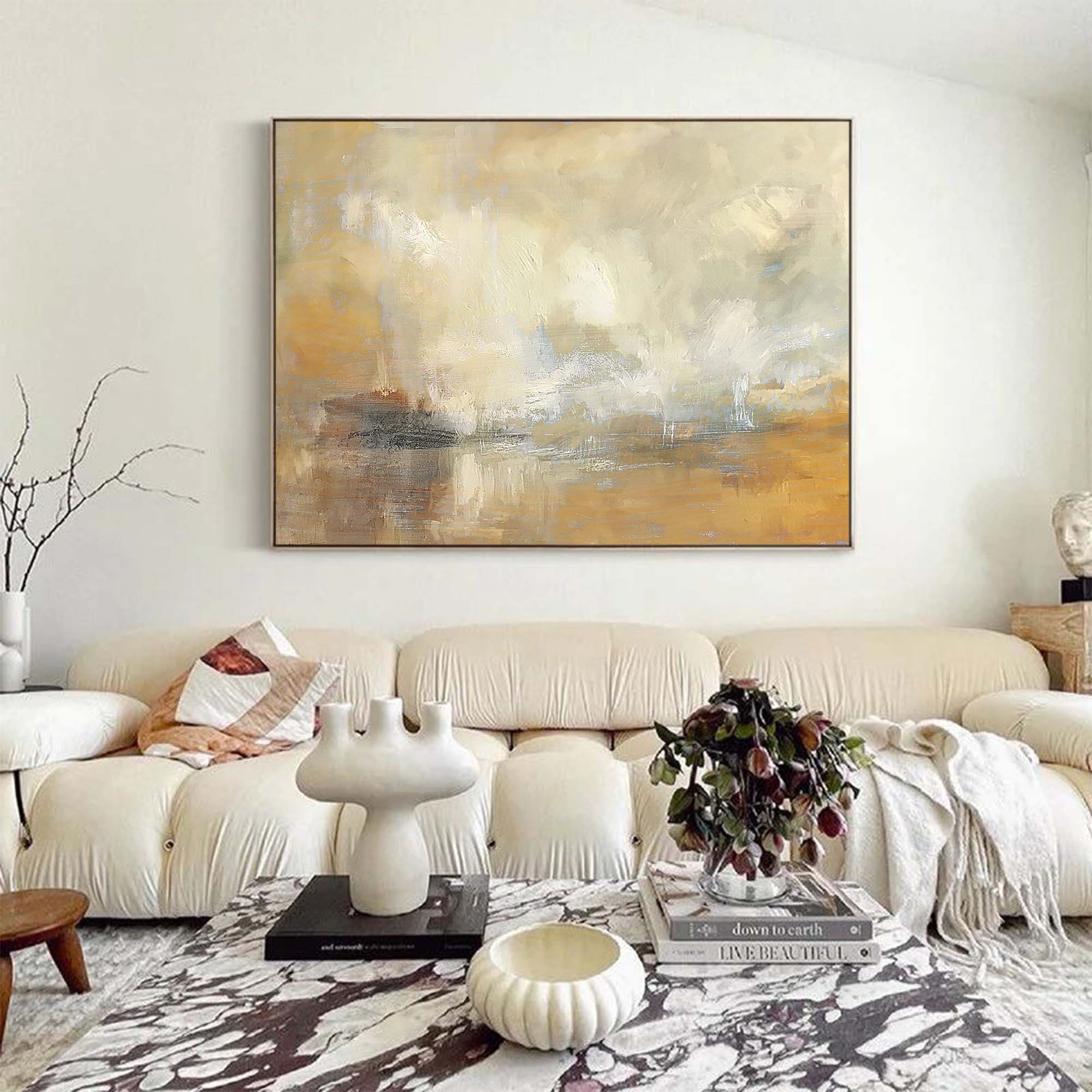 Wall Art Abstract Misty Cityscape