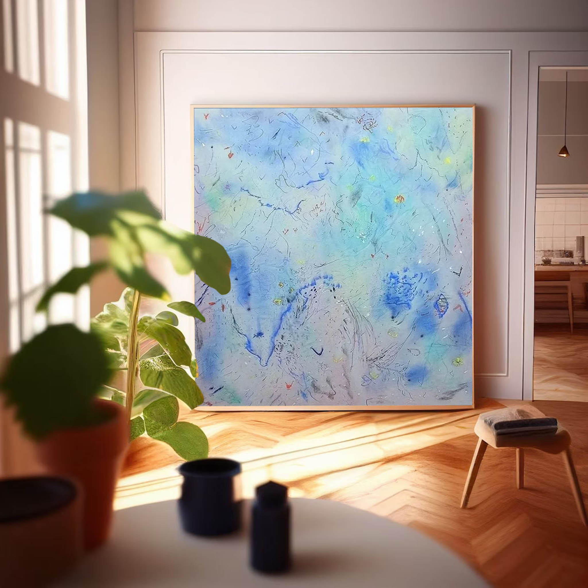 Wall Art Abstract Modern Color Gradient