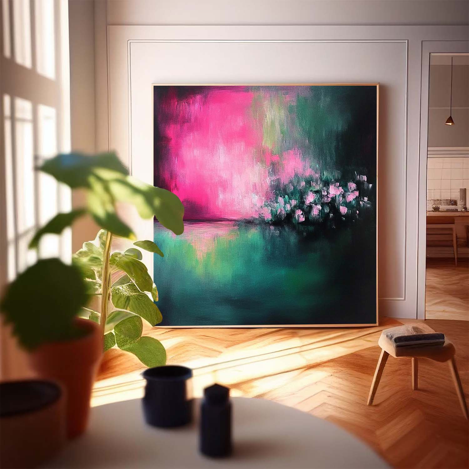 Wall Art Abstract Lyrical Neo-Impressionist Scene