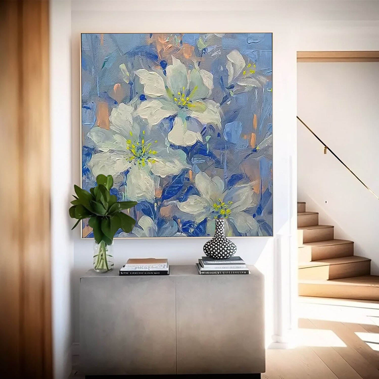 Wall Art Impressionist Flower Serene Calm Nature