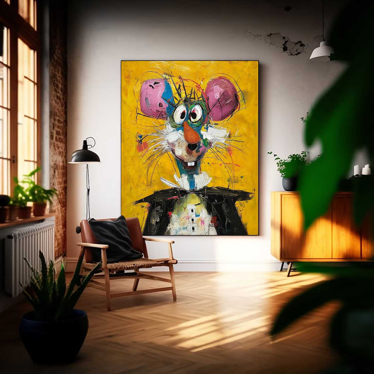 Wall Art Animal Neo-Pop Art Playful Decor