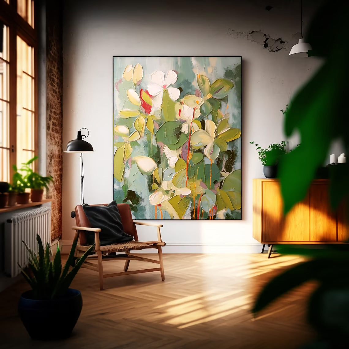 Wall Art Fresh Pale Petal Botanical Blossom