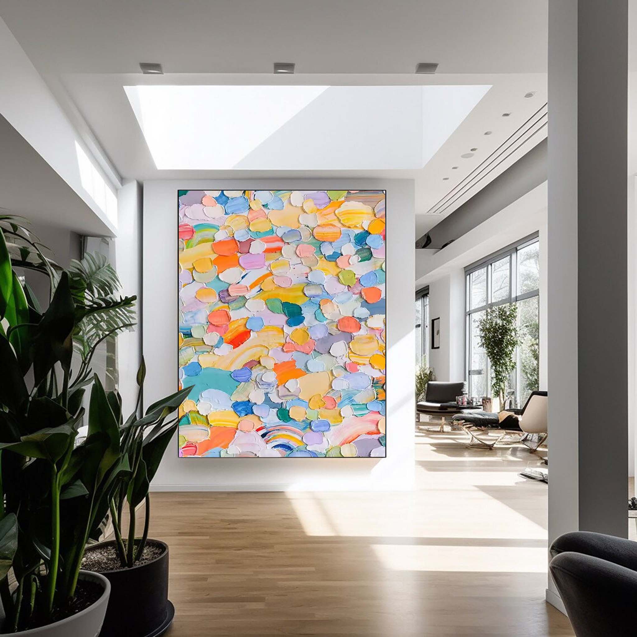 Wall Art Abstract Energetic Impasto Colorful