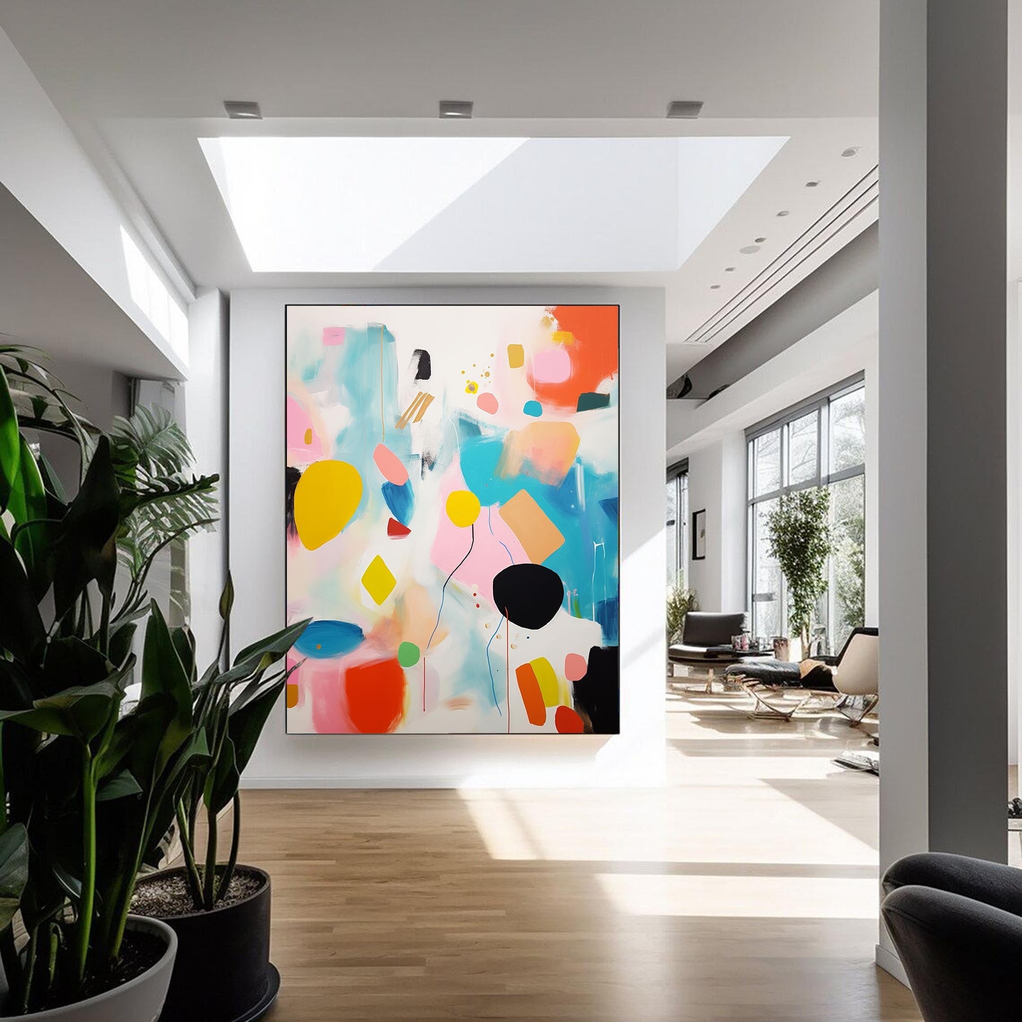 Abstract Canvas Art AB203 - Neutralighting