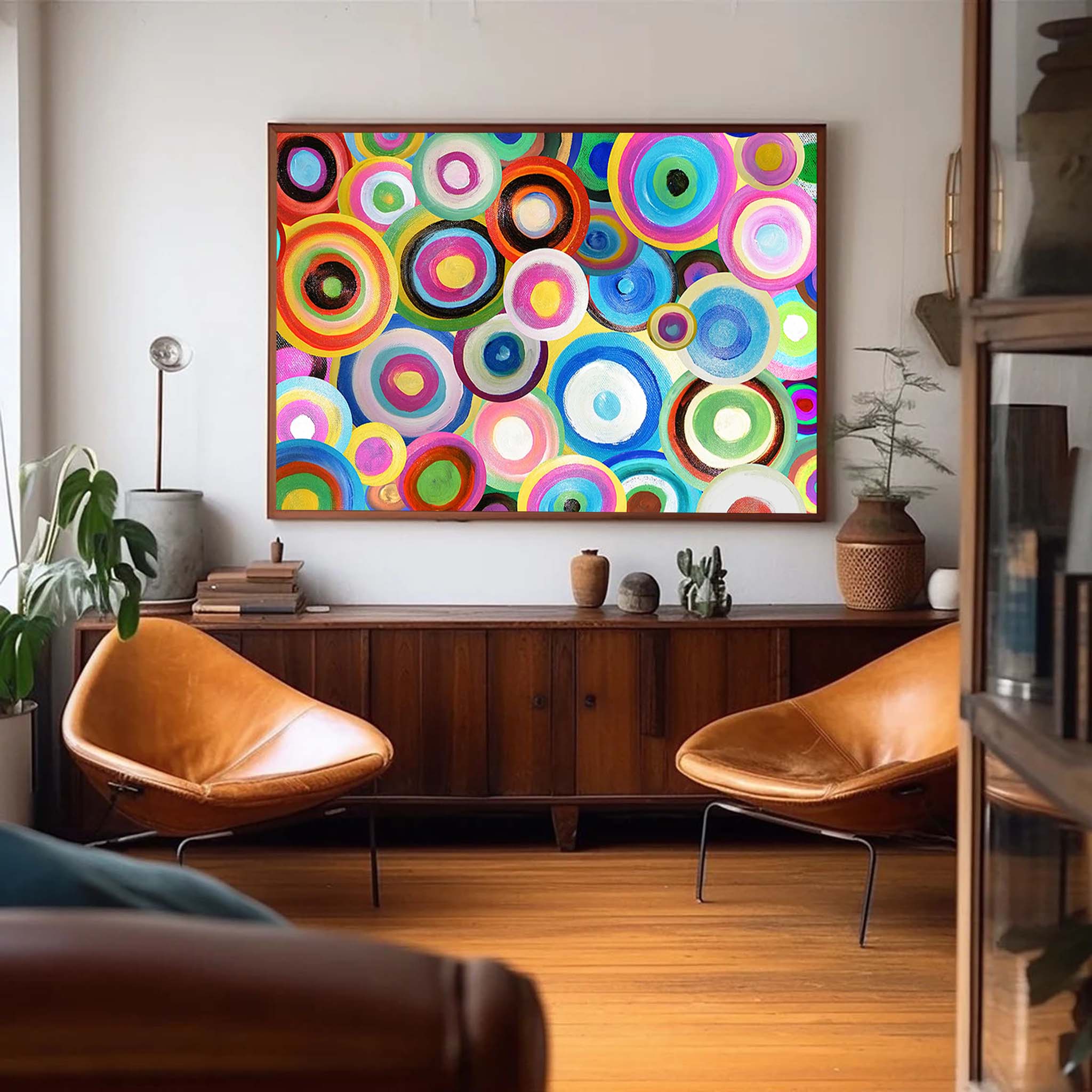 Wall Art Painterly Abstract Energetic Playful