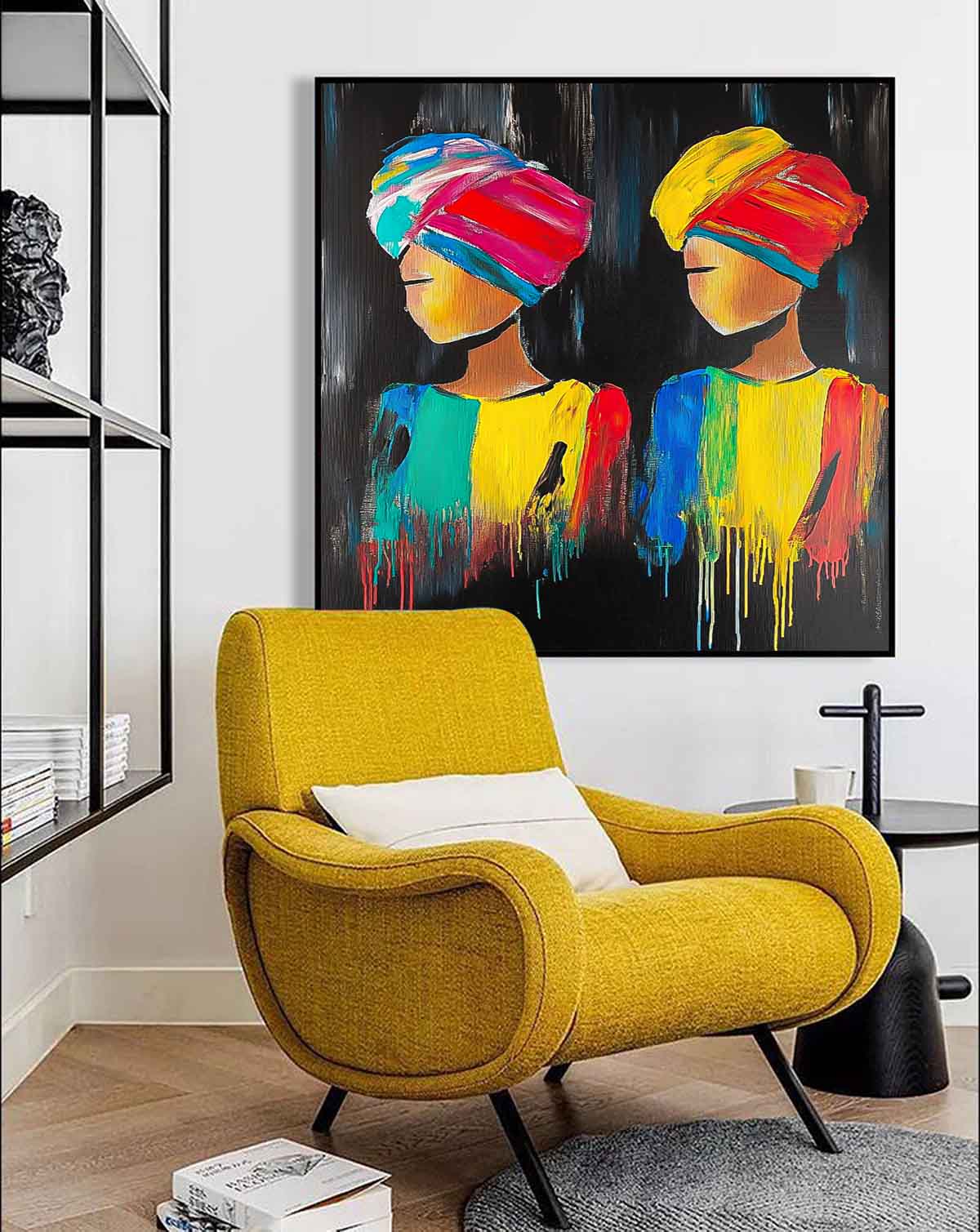 Wall Art People Bold Headwrap Dramatic