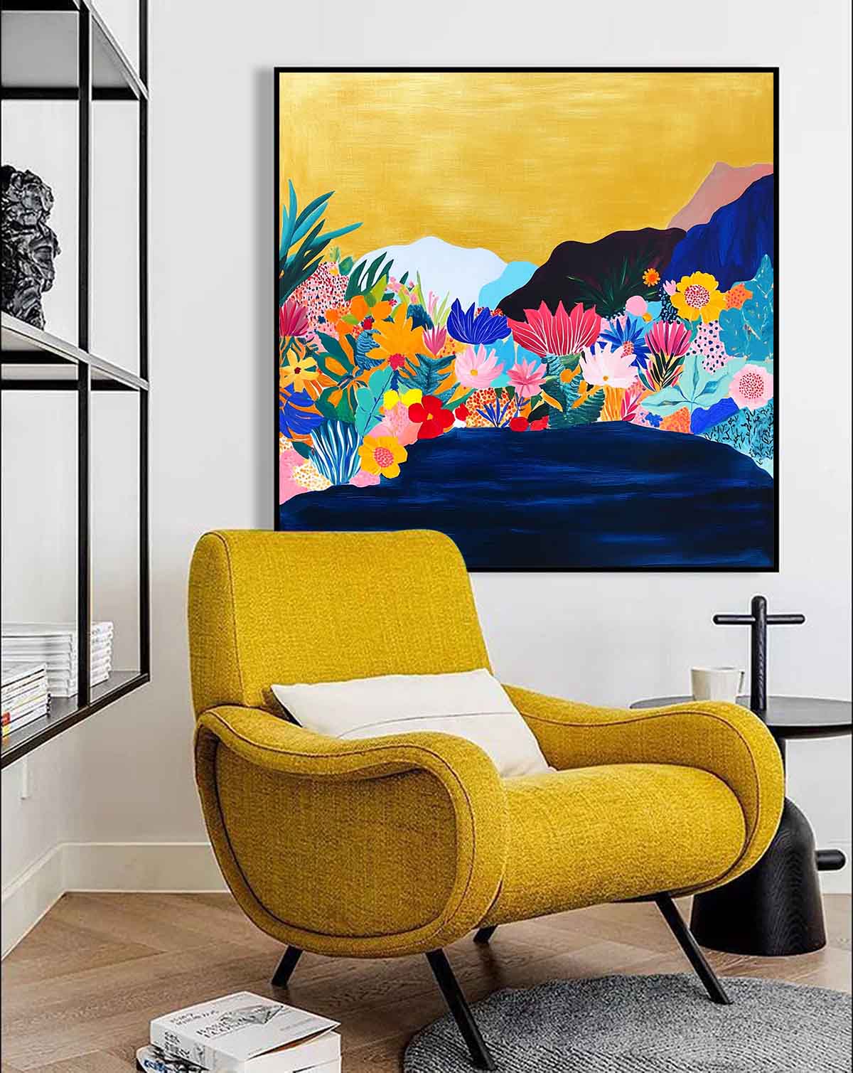 Wall Art Flower Romantic Wildflower Landscape