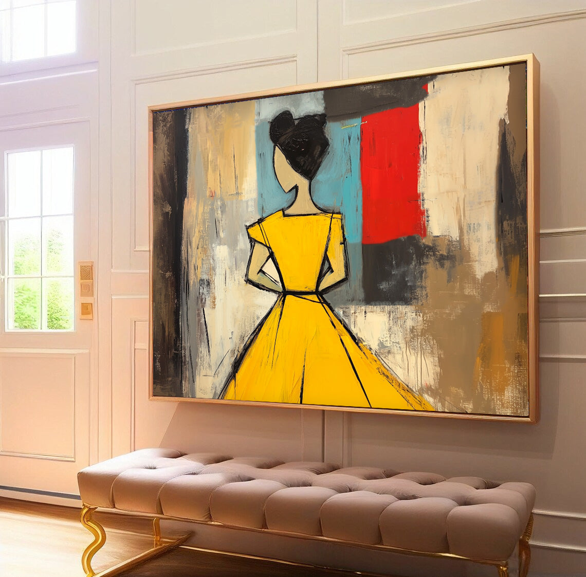 Wall Art People Modern Geometric Cubism Avant