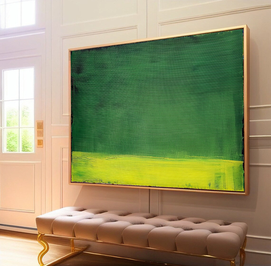 Wall Art Minimalist Color Field Green Nature