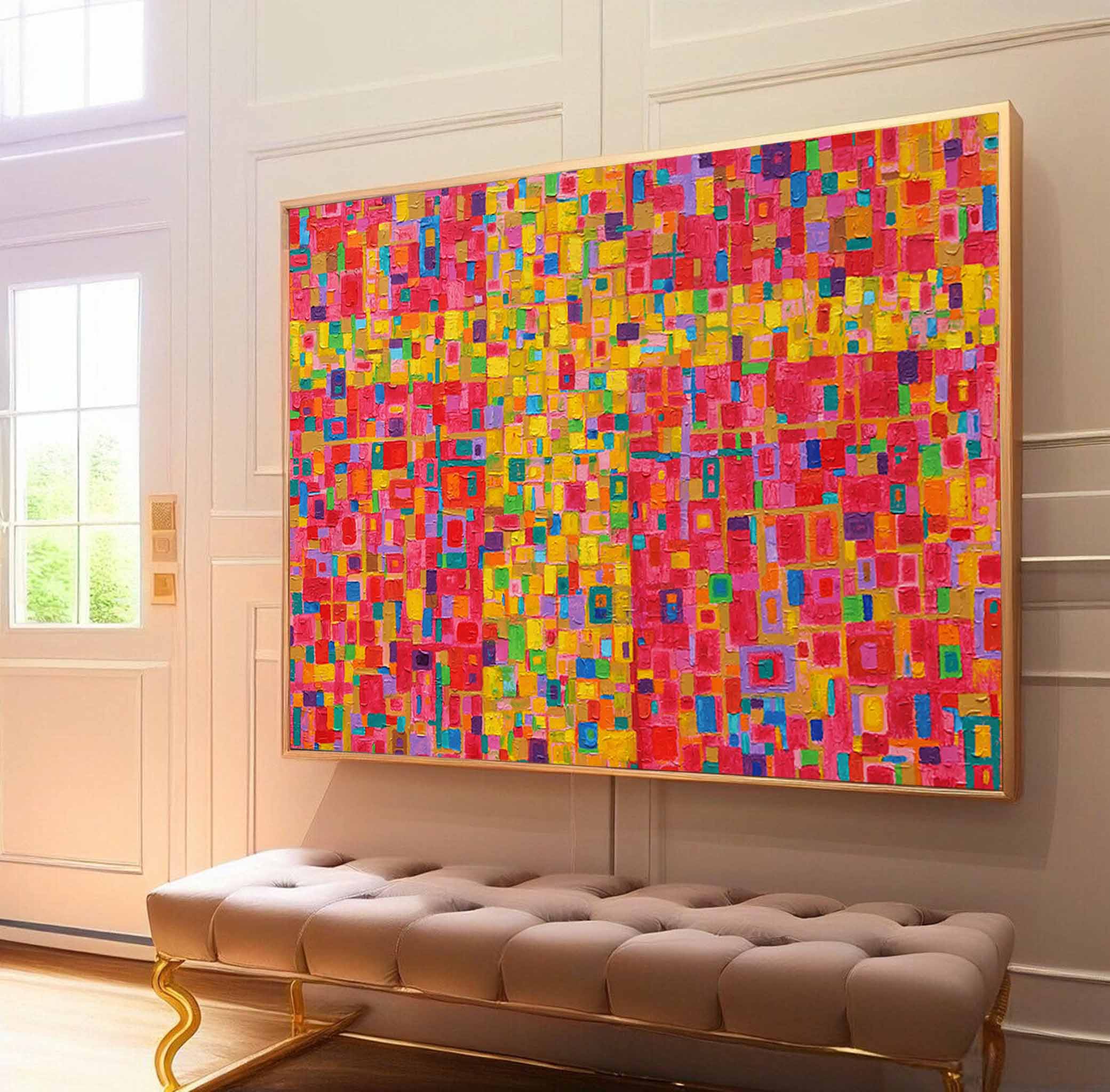 Wall Art Abstract Minimalist Bold Color