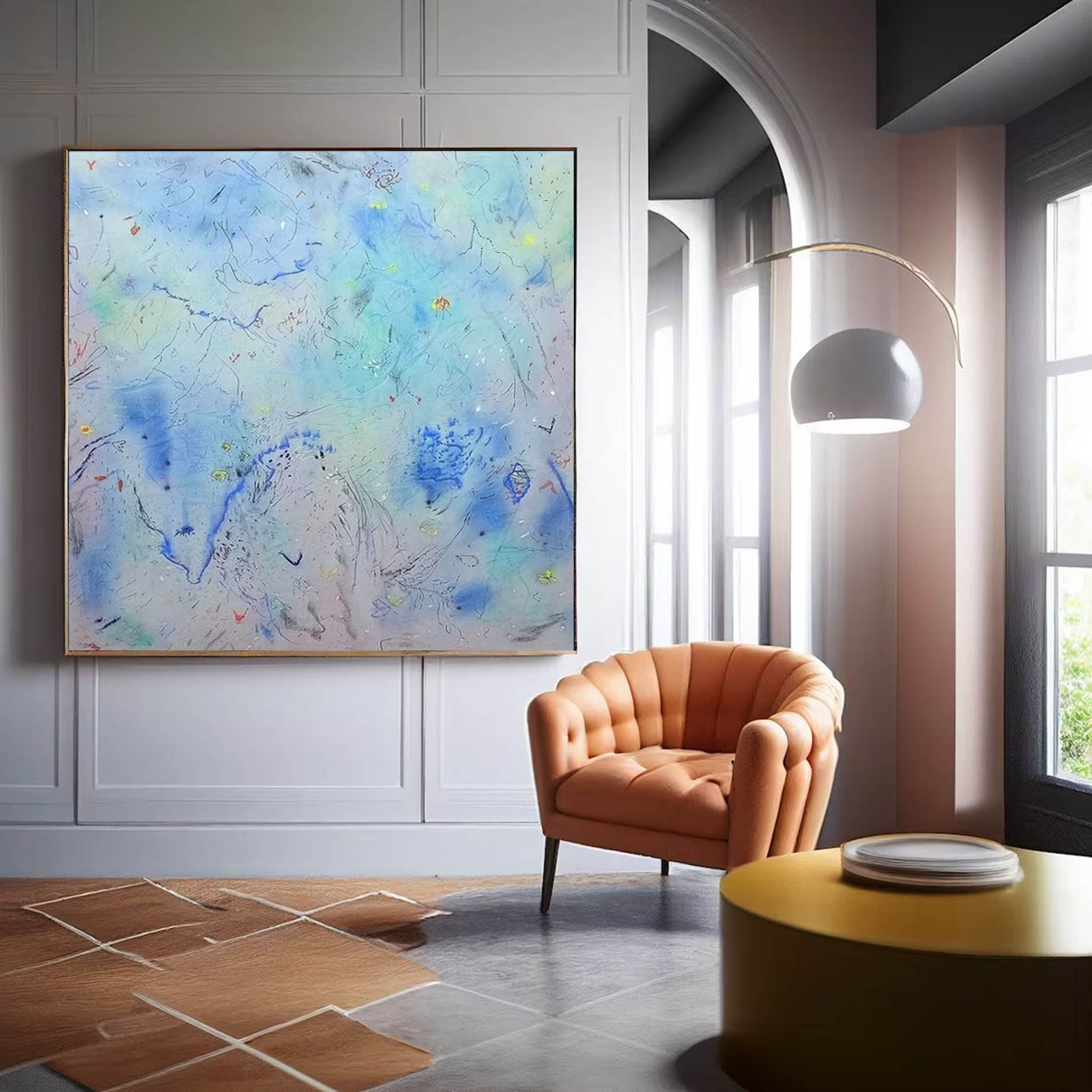 Wall Art Abstract Modern Color Gradient