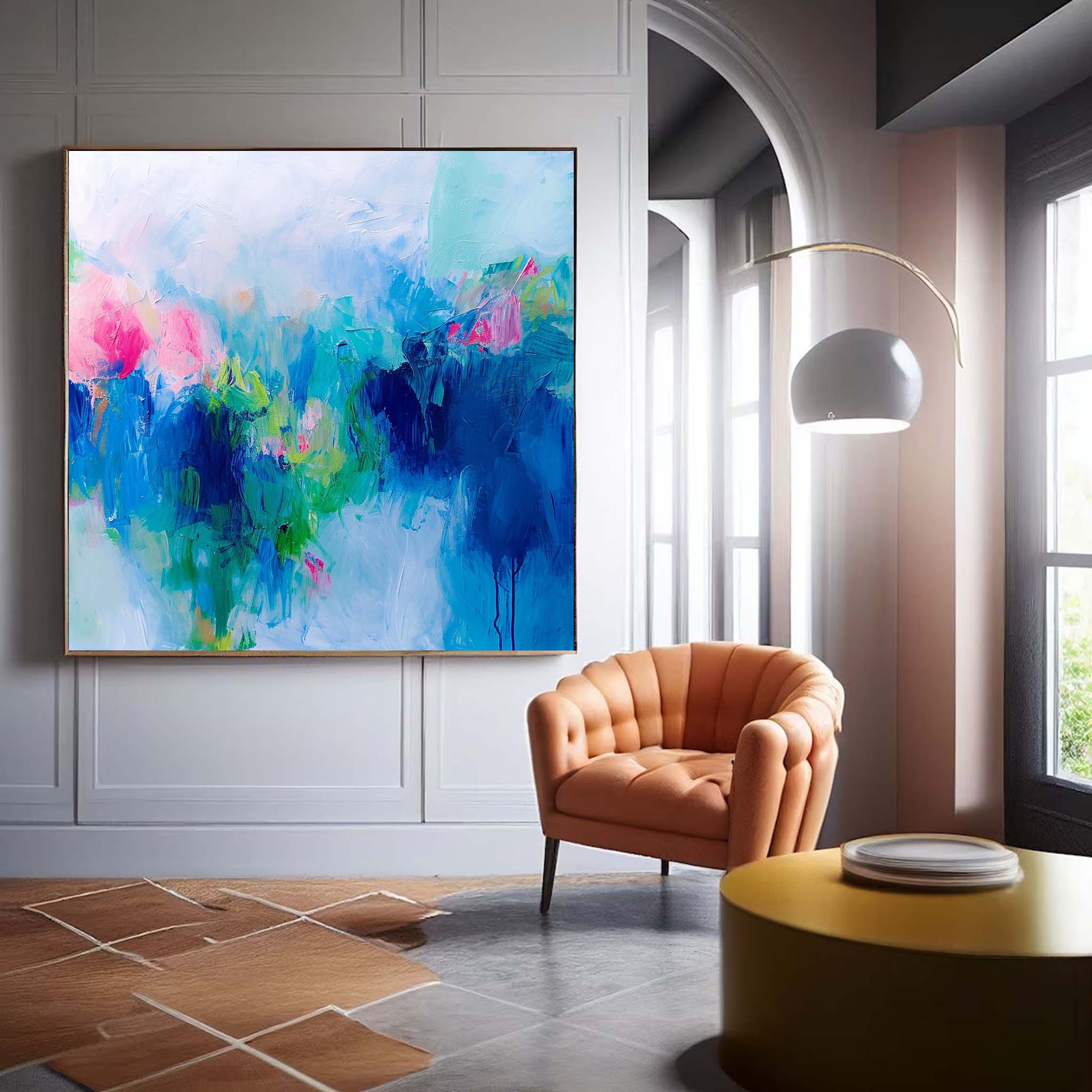 Wall Art Serene Calm Playful Modern Abstract