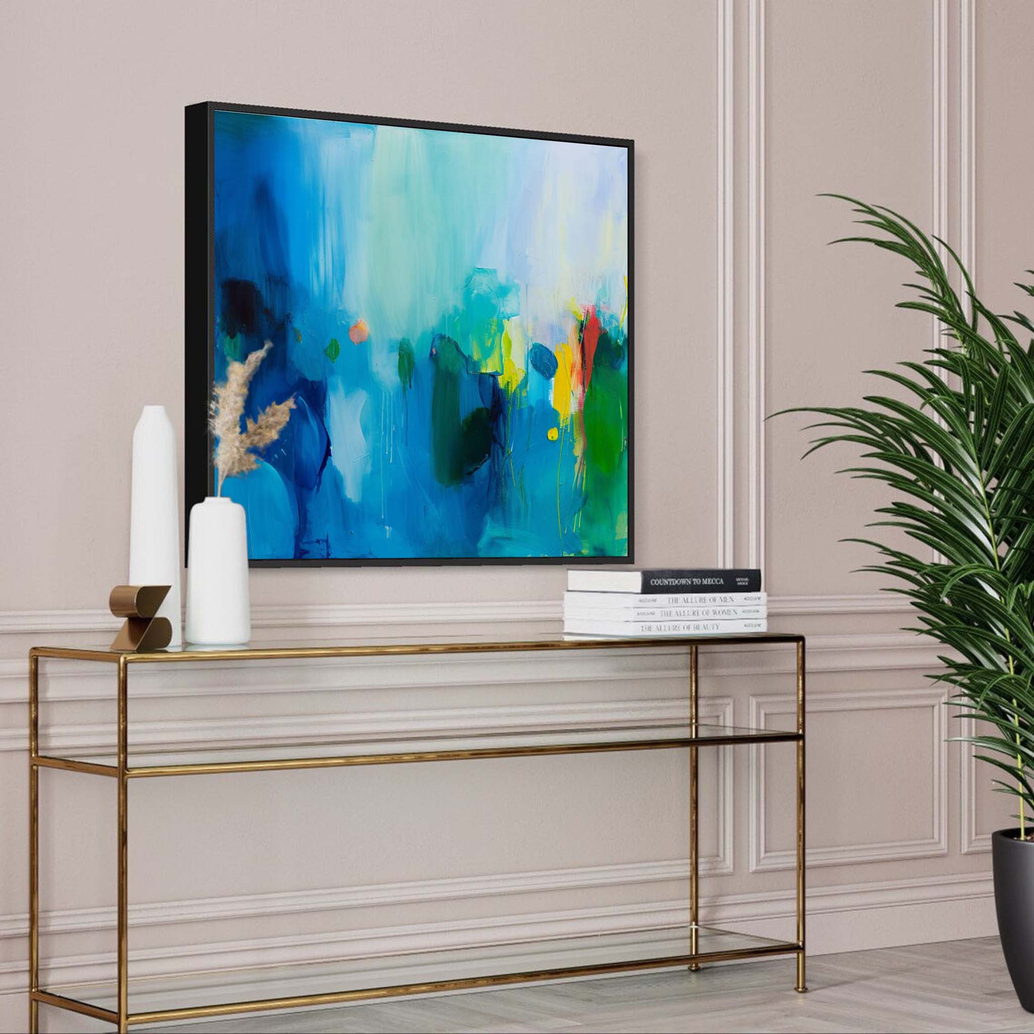 Wall Art Watercolor Wash Abstract Modern