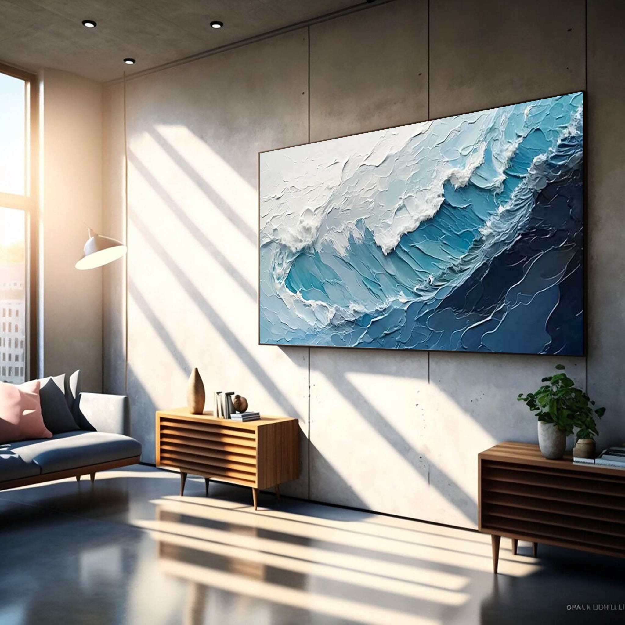 Wall Art Beach & Ocean Minimalist Wave Layer