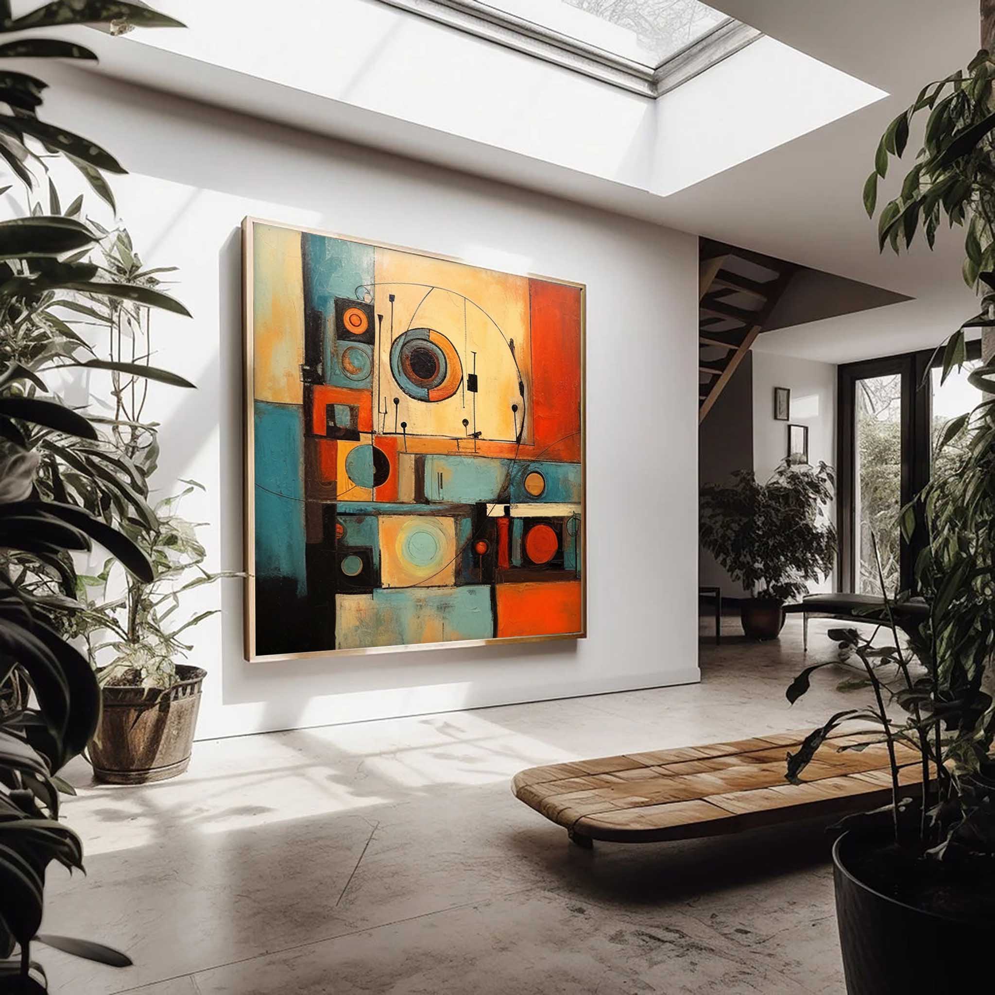Wall Art Playful Nostalgic Abstract Retro