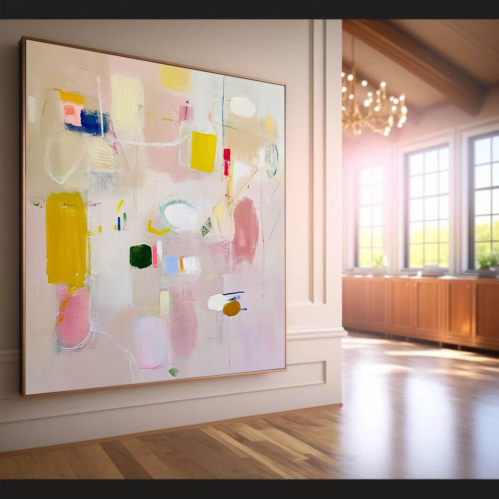 Wall Art Abstract Serene Calm Playful Modern