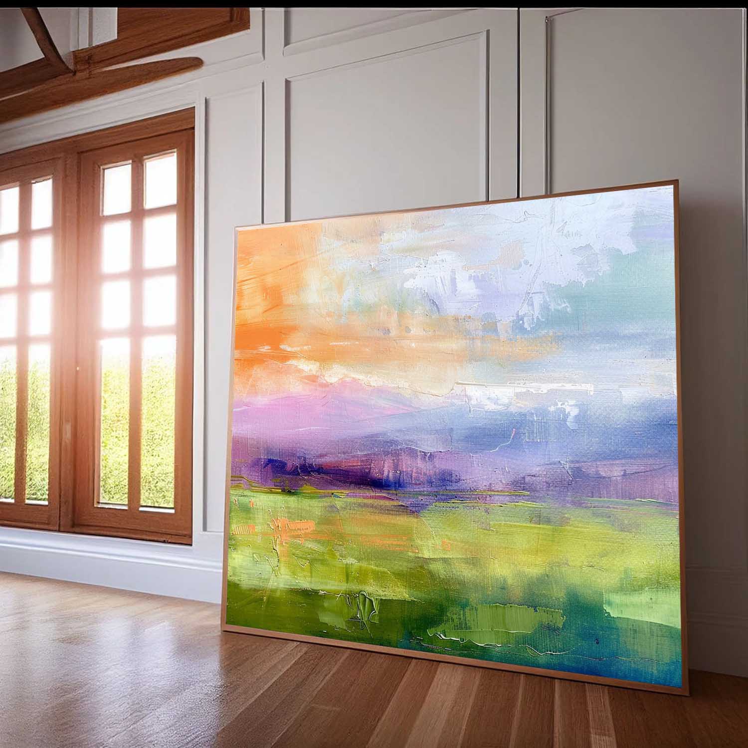 Wall Art Abstract Abstract Lake Mountain Morandi