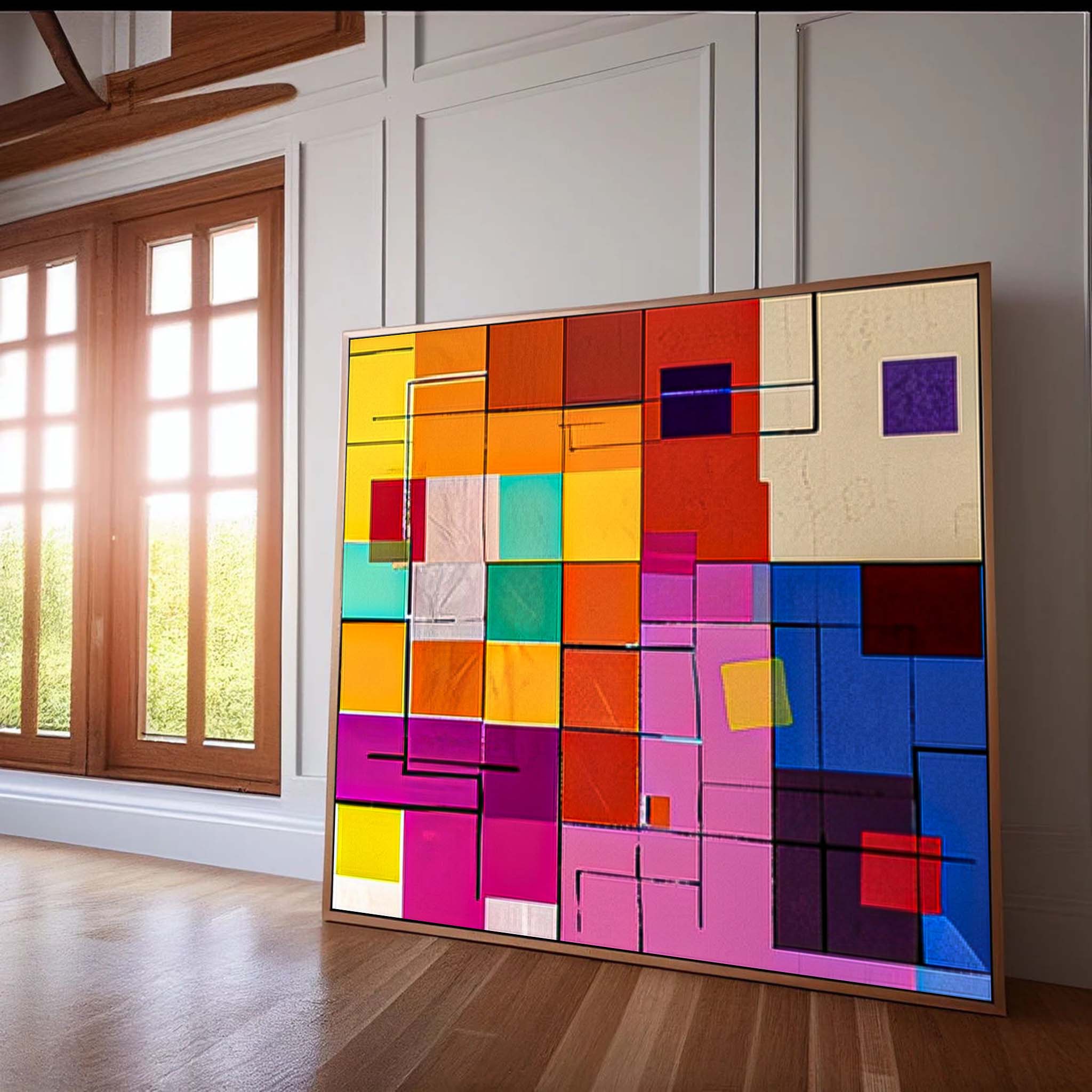 Wall Art Edgy Abstract Color Pop Energetic