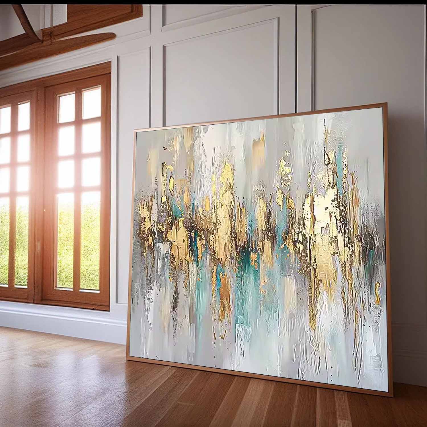 Wall Art Impasto Abstract Modern Painterly Scene