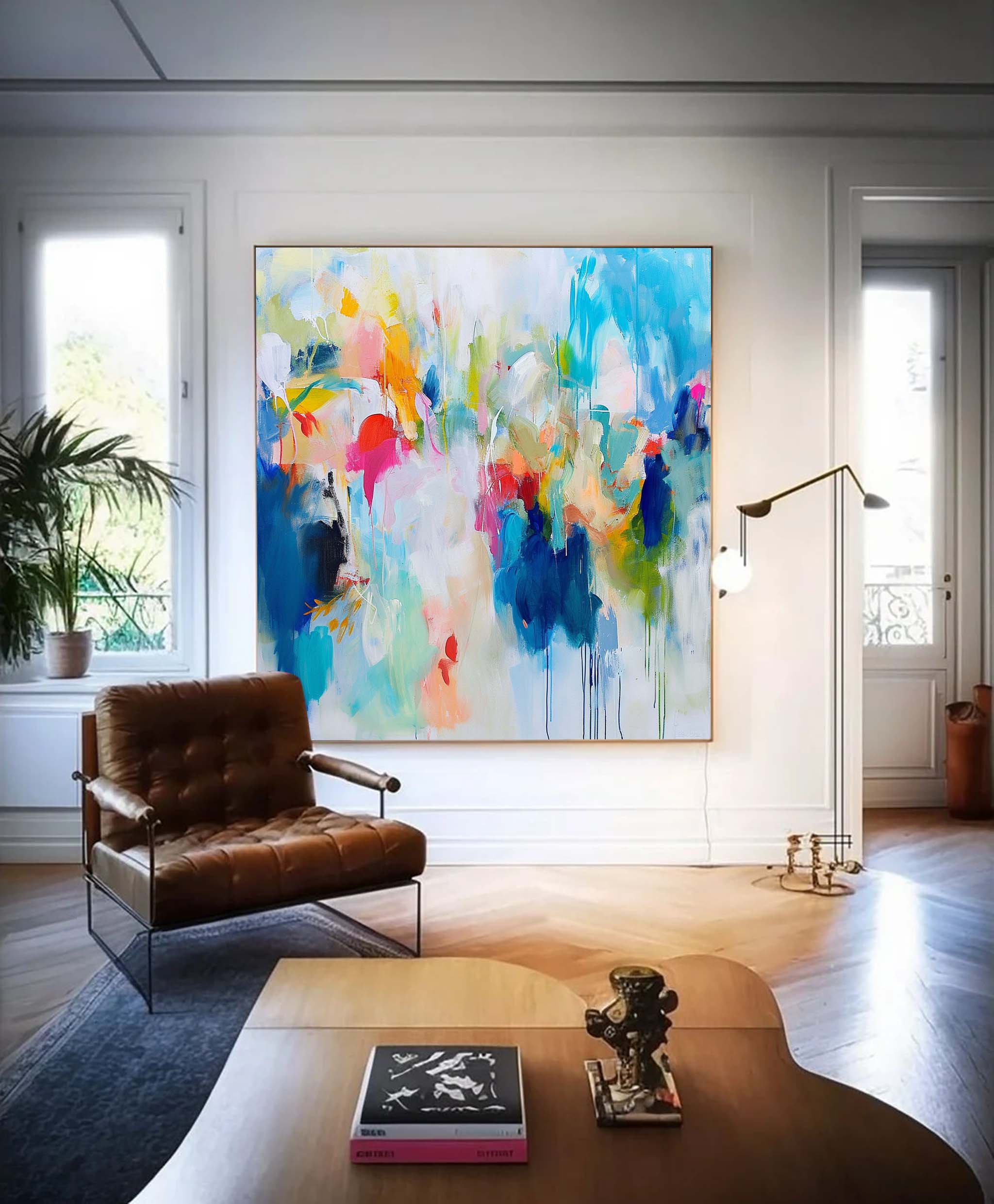Wall Art Abstract Expressionist Fluid