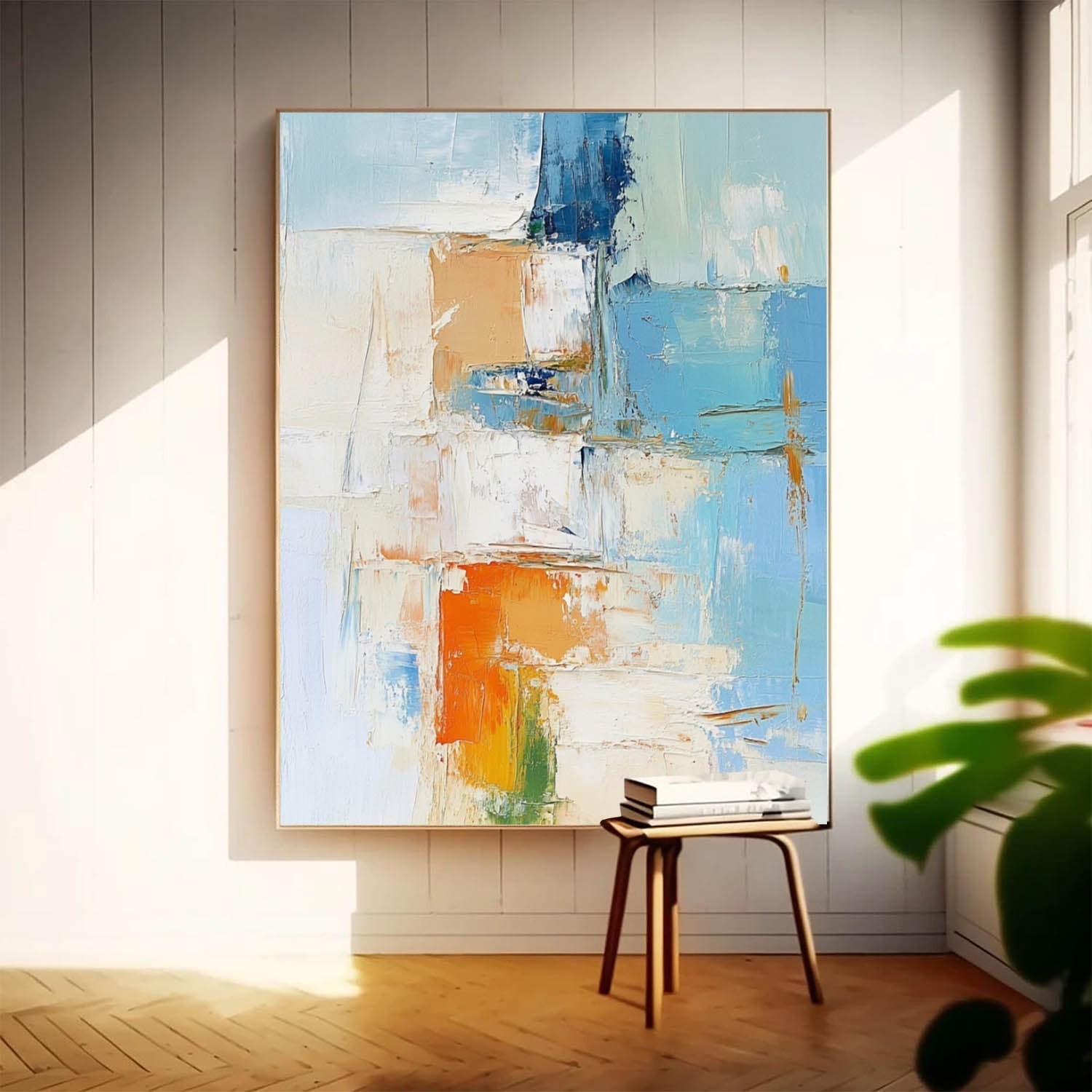 Abstract Canvas Art AB604 - Neutralighting