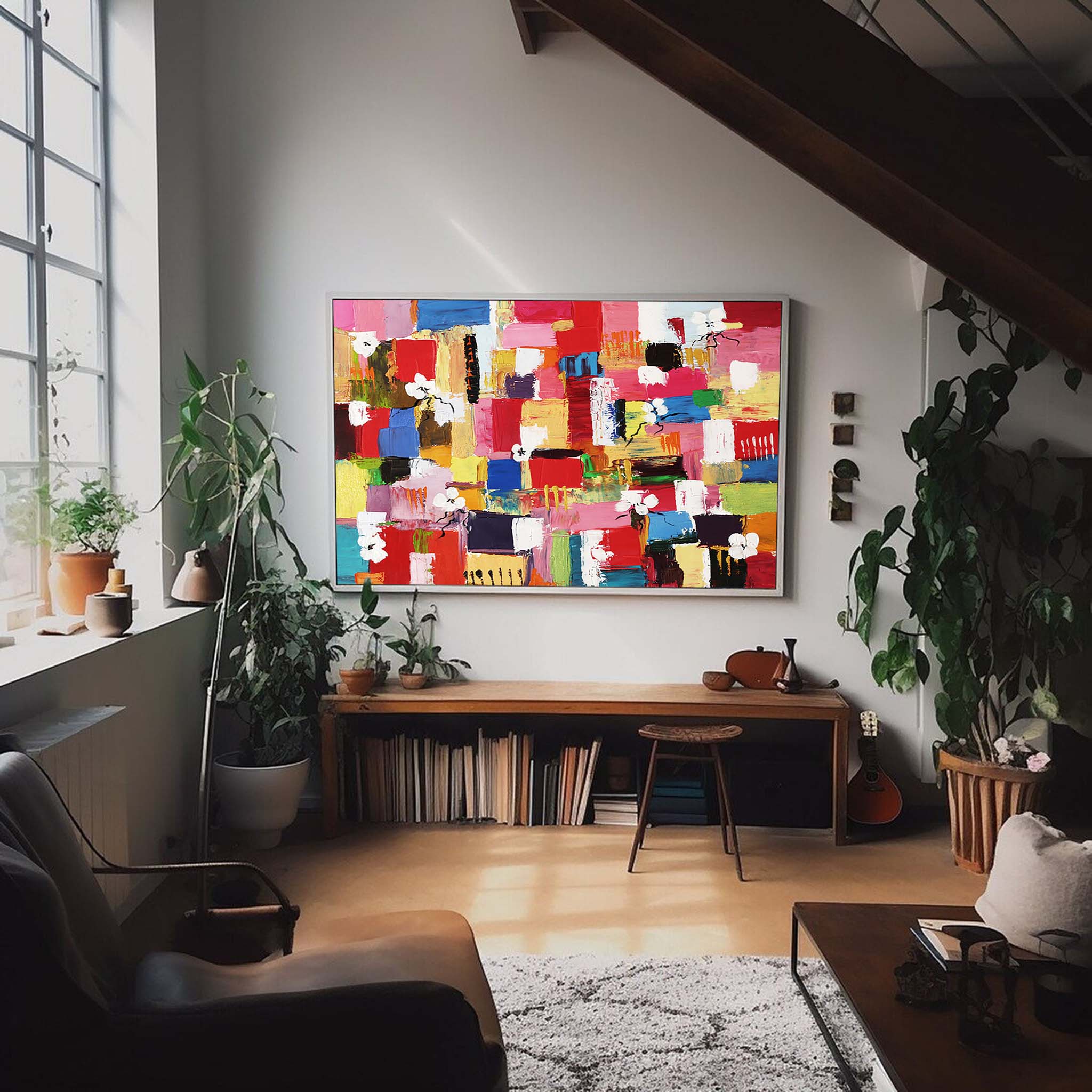Wall Art Playful Energetic Abstract Bold