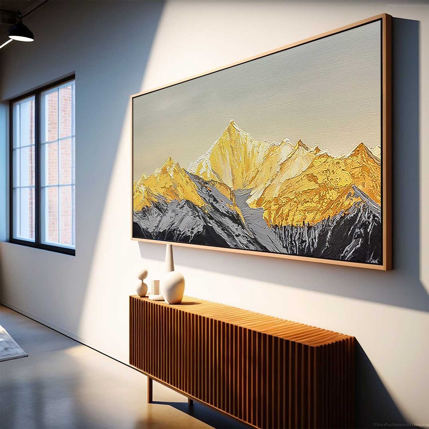 Wall Art Landscape Impasto Contemporary Majestic