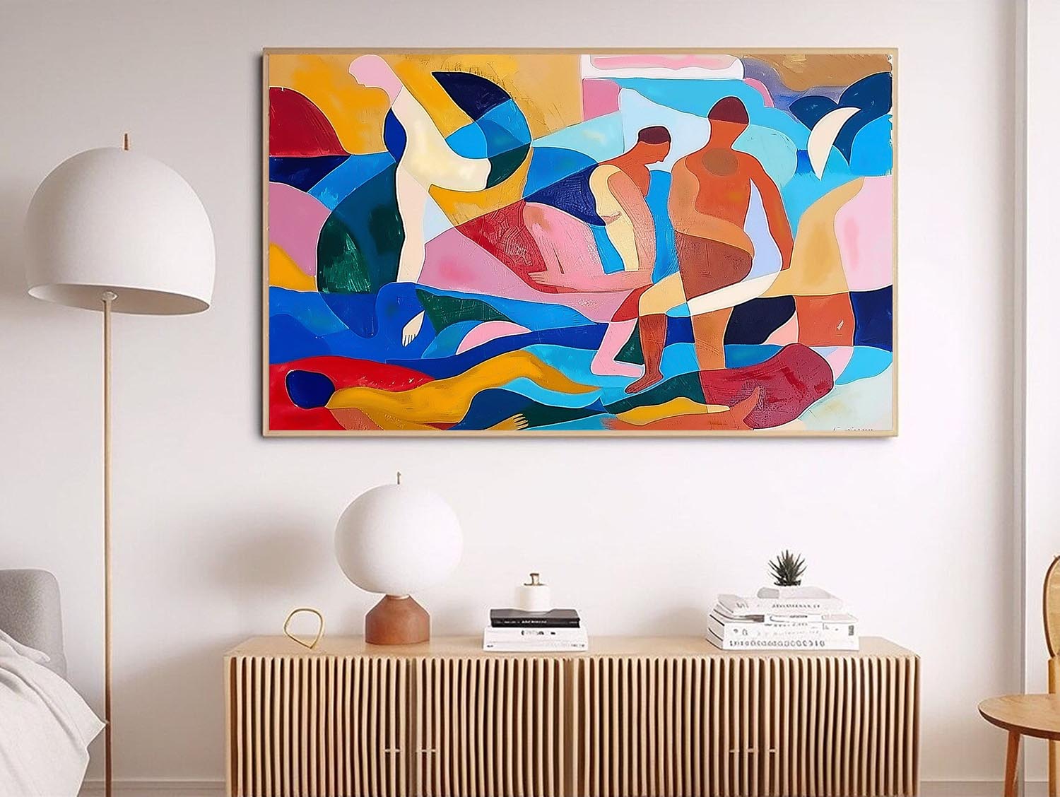 Wall Art Abstract Vibrant Geometric Modern