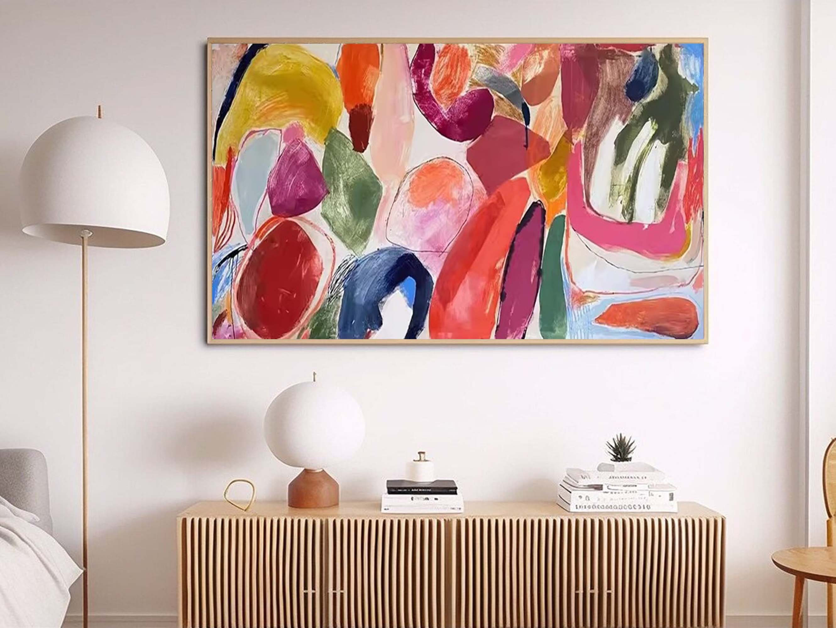 Abstract Canvas Art AB068 - Neutralighting