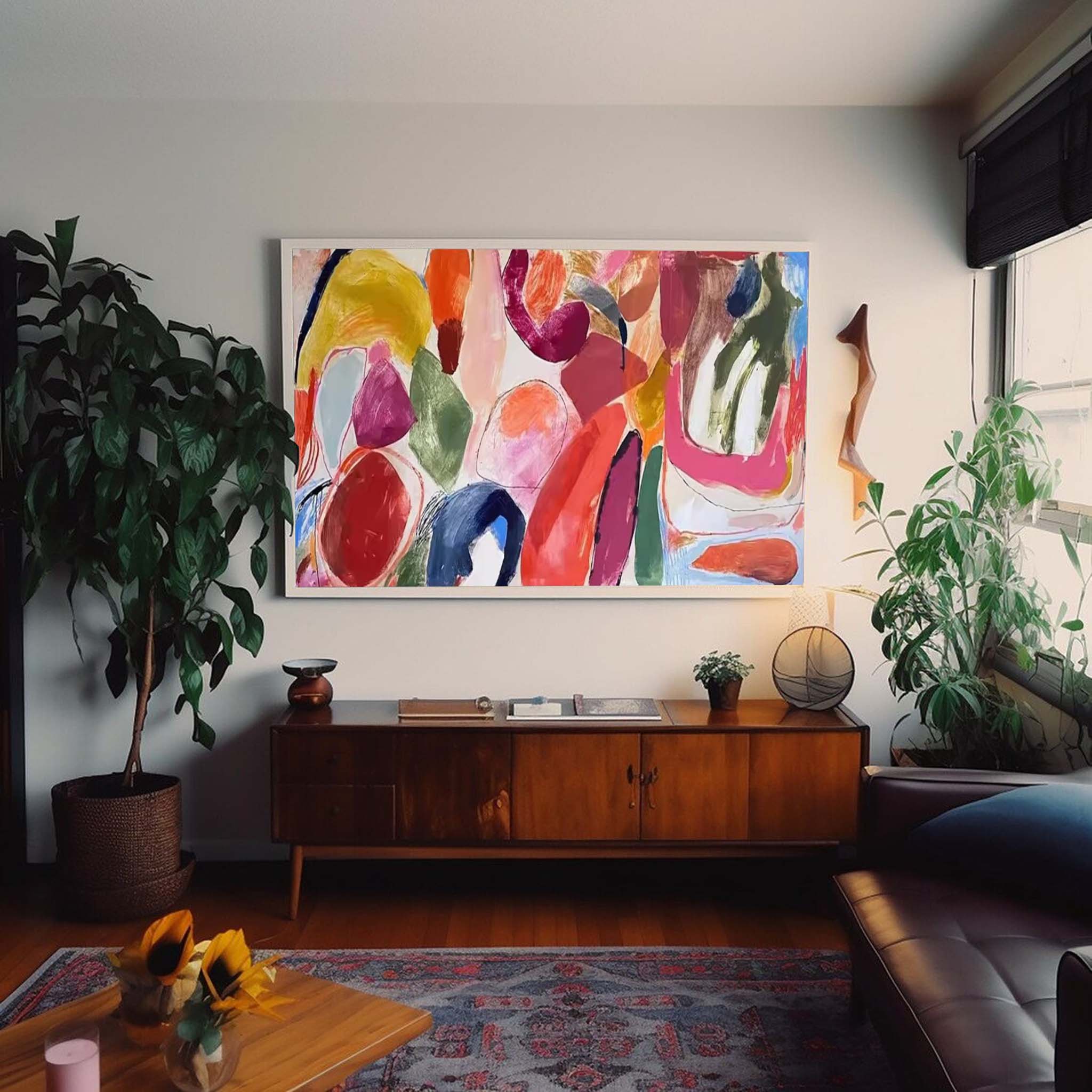 Abstract Canvas Art AB068 - Neutralighting