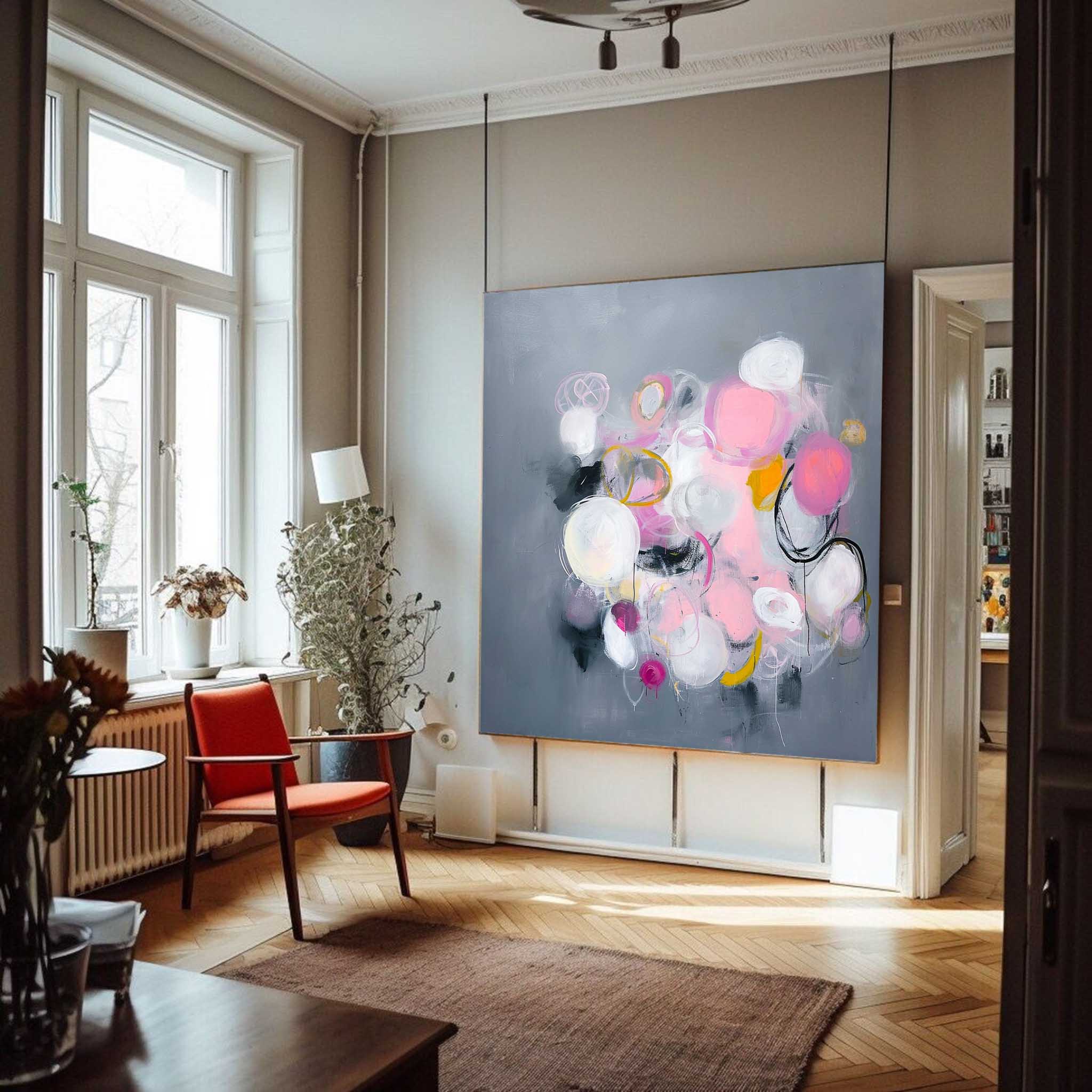 Abstract Canvas Art AB391 - Neutralighting