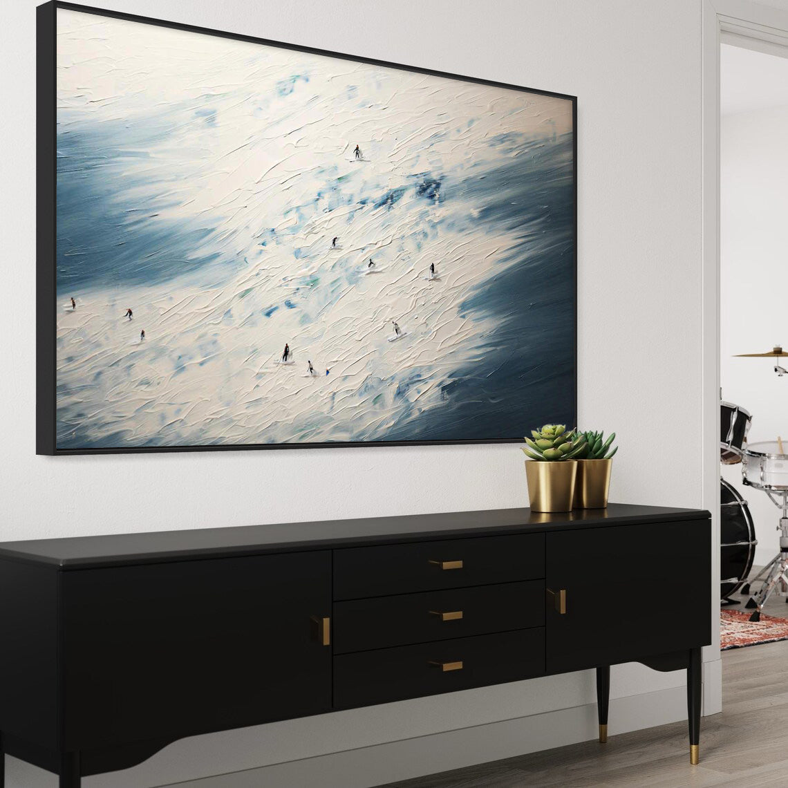 Abstract Canvas Art AB297 - Neutralighting