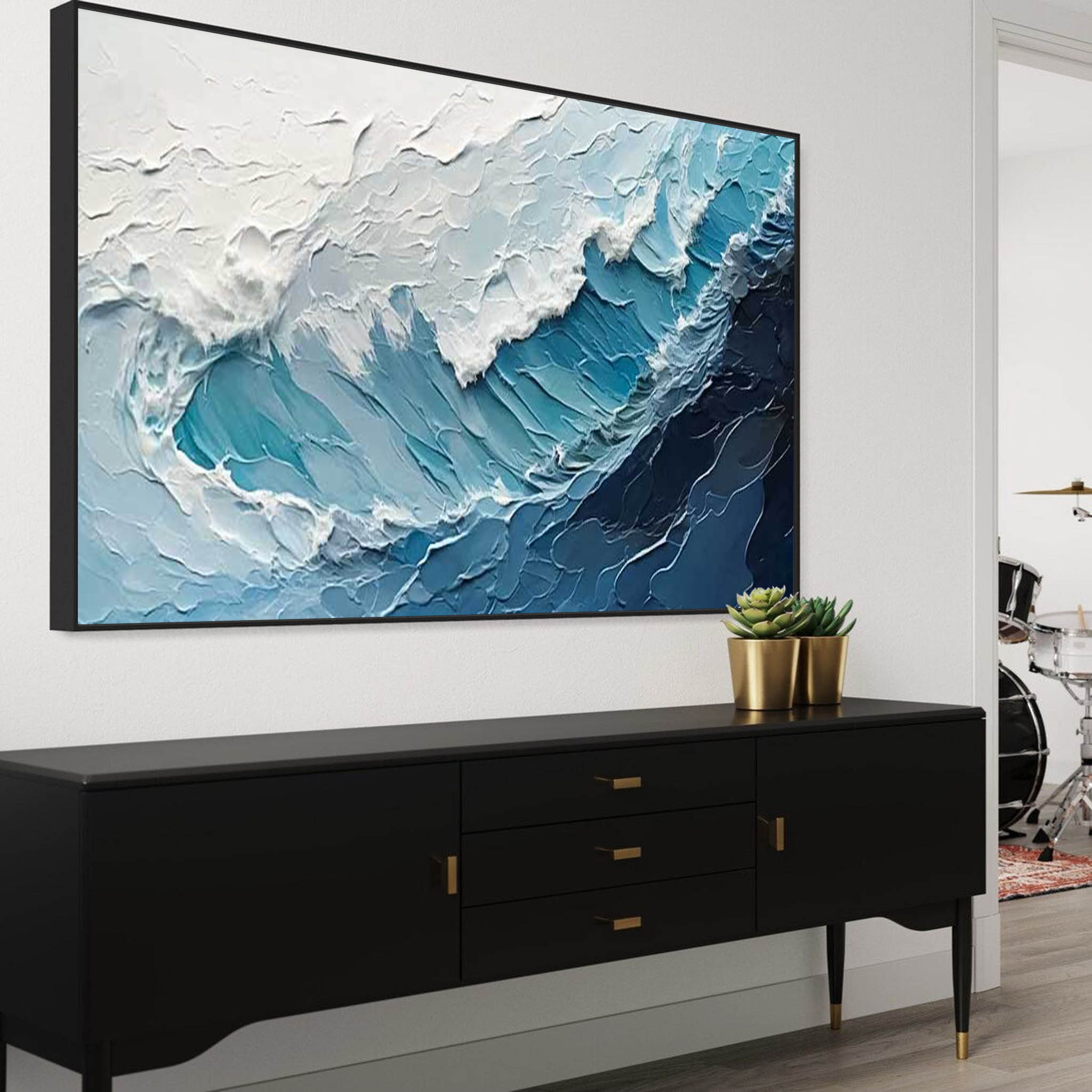 Wall Art Beach & Ocean Minimalist Wave Layer